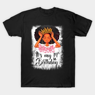 14 Year Old Women Girls Teenager Its My 14Th Birthday T-Shirt